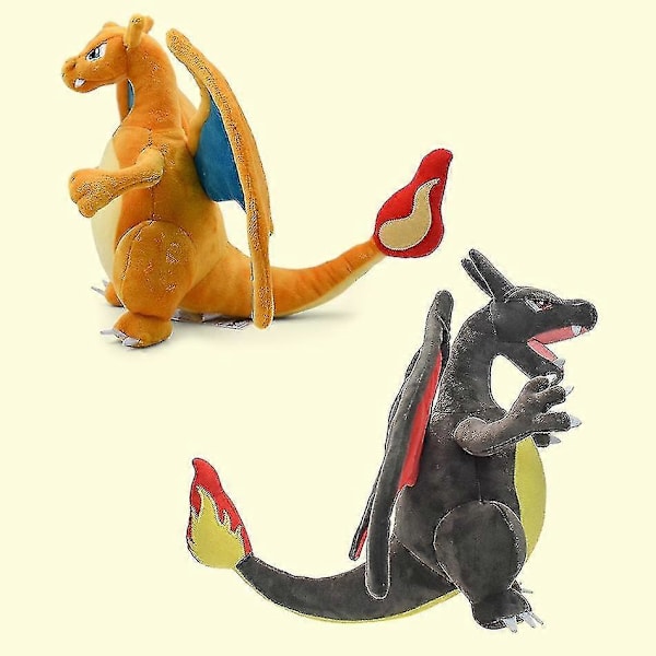 Elf Plysj To Horn Gul Charizard Annen Farge Svart Mørk Million Charizard Plysjdukke black