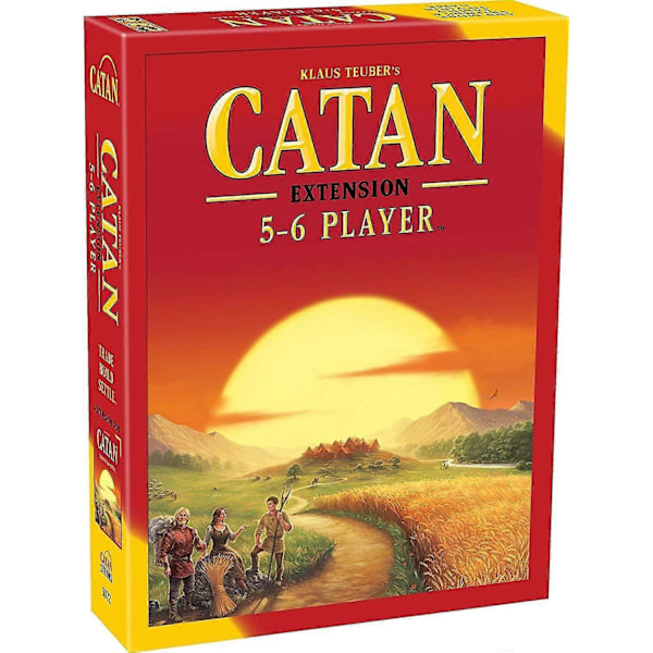 Catan Brädspel Utbyggnad som Tillåter Totalt 5 till 6 Spelare för Catan Brädspel | Familjespel | Brädspel för Vuxna och Familj | Advent