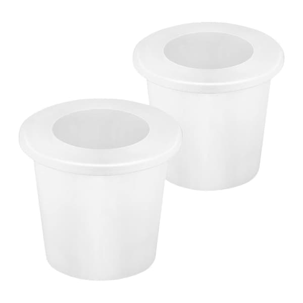 Silikone Paraplyhulringe til Terrasseborde Paraplystabilisator til Altaner og Gårde [D] White