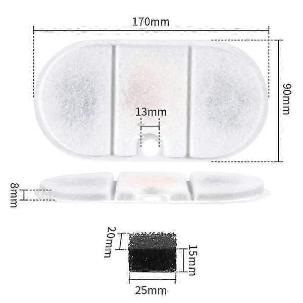 Udskiftningsfilter 4-pak til Capsule Water Fountain PLWF002[D]
