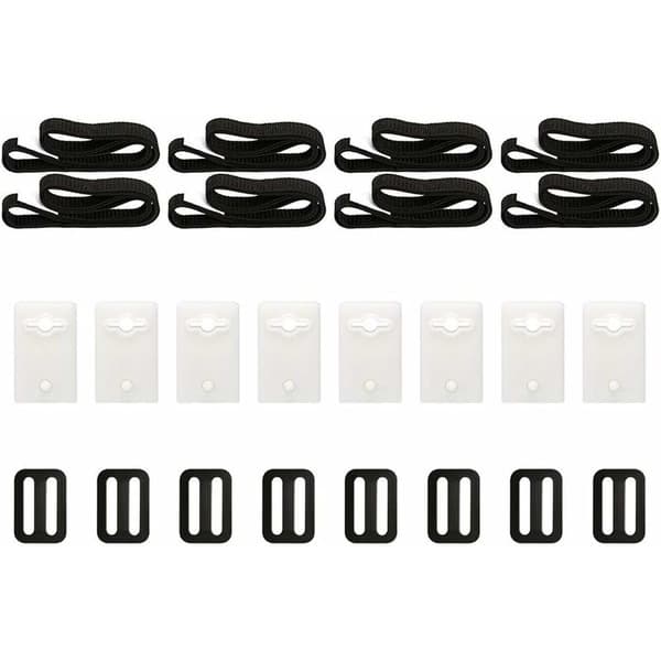 Fästkit för solcellspoolskydd - 8 solcellsskyddsremmar - Remkit för solcellsskydd för mobila rullsystem, poolskydd och presenningar Nylon