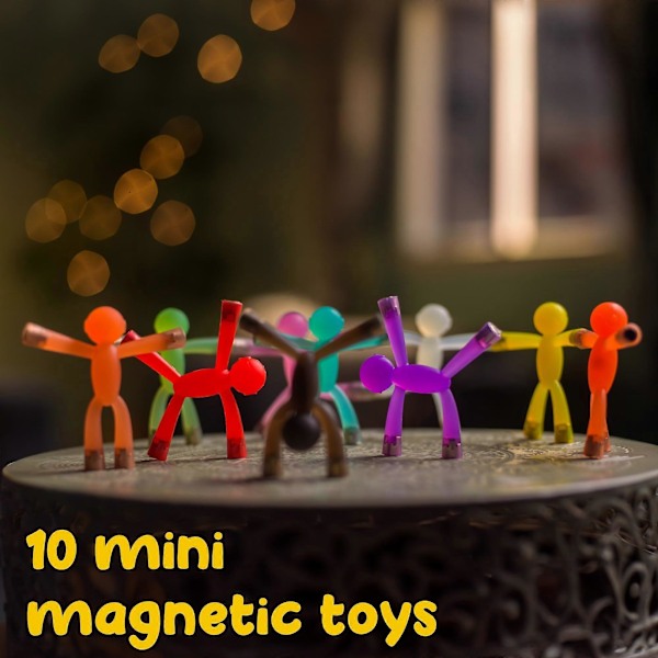 10-delers magnetiske reiseleker: Magnetiske leker for barn, reiseleker for 1-3 åringer | Påskekurvfyll for barn[D]
