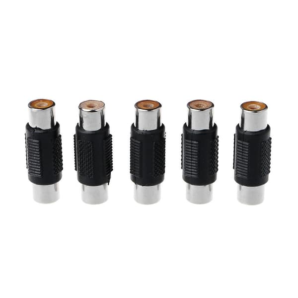 5 kpl RCA naaras - RCA naaras o Videokaapelin liitinsovitin [D]