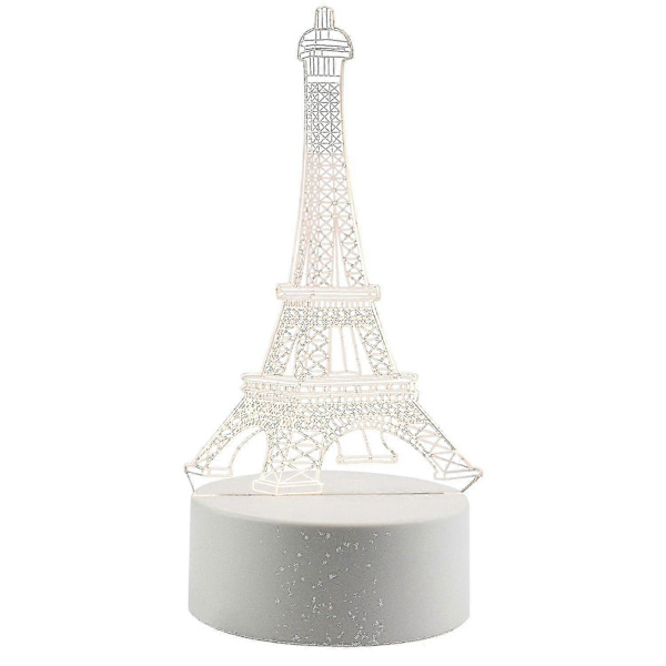 3D LED Lampe - Eiffeltårnet/YY[D]