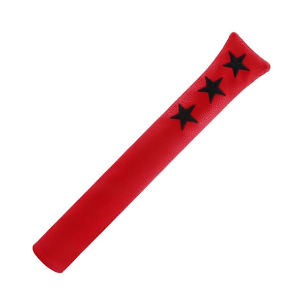 Golf Alignment Stick Skydd Konstläder Vattentätt Golfklubbsfodral Hållare för Alignment Sticks[D] Red
