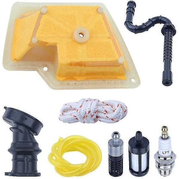 MS270 Luftfilter Tune Up Kit Kompatibel Stihl MS280 MS 270 C 280C Motorsag med Luftfilterlinje Innsugsslange