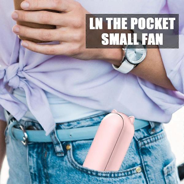 Kädessä pidettävä mini kannettava pieni tuuletin Kokoontaitettava tuuletin Opiskelija-asunnon pieni tuuletin[D] pink