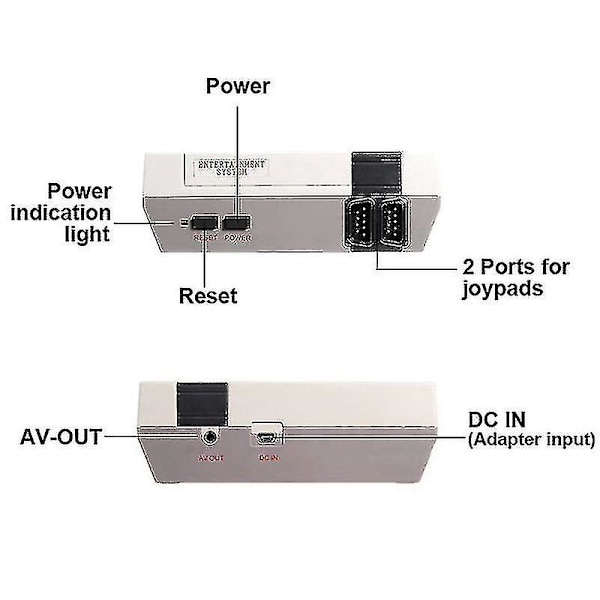 Sisäänrakennettu 620 Mini Nes Tv-pelikonsoli Klassikko Retro-videopelit