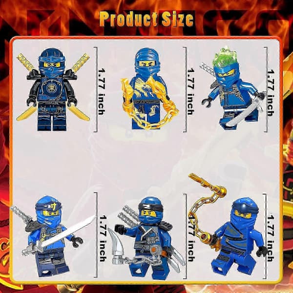 8 st Samlarobjekt Actionfigurer Byggklossar Leksaker 2025[D]