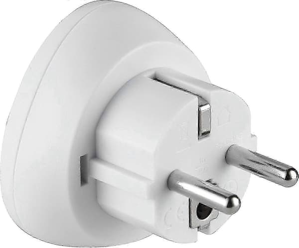 70060 Australien/Kina til Frankrig/Europa Rejseadapter, Hvid[D]