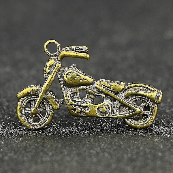 Messinkinen Harley Kallo Moottoripyöräriipus Luova Persoonallisuus Miesten Retro Puhdas Kupari Moottoripyörän Avaimenperä [D]