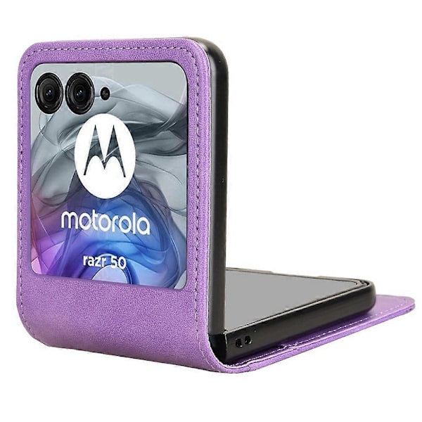 Til Motorola Razr 50 5G Wallet Case Stødsikkert Læder Telefon Cover[D] Multicolor Style A