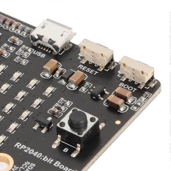 RP2040 Micro Bit Utviklingskort for Raspberry PICO med LED-lys for Programmering av Dataspill R[D]