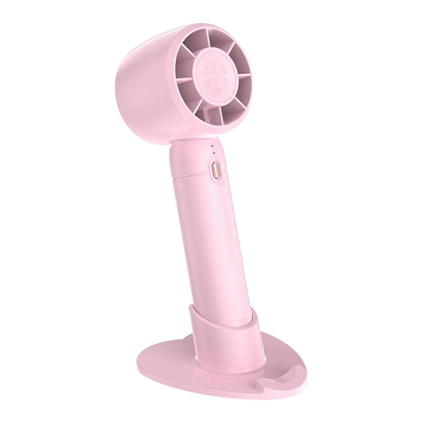 Liten Fläkt Handhållen Portabel Sovsal Mini Skrivbords Tyst Fläkt Handhållen Liten Fläkt[D] Pink
