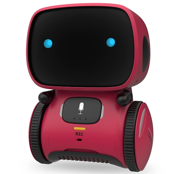 Interaktive Smart Robot Legetøj, Intelligent Robot Legetøj til Børn, Piger og Drenge Robot Legetøj 3-9 År, Stemmestyring & Berøringssans[D] Red