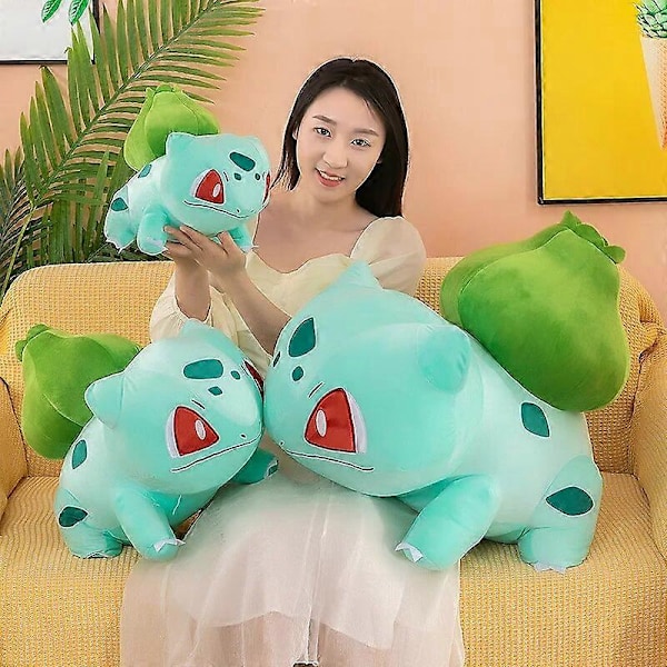 Stor Størrelse 30cm 45cm 60cm TAKARA TOMY Bulbasaur Plys Legetøj Blødt Fyldt Dyr Legetøjsdukke Fødselsdagsgaver til Børn