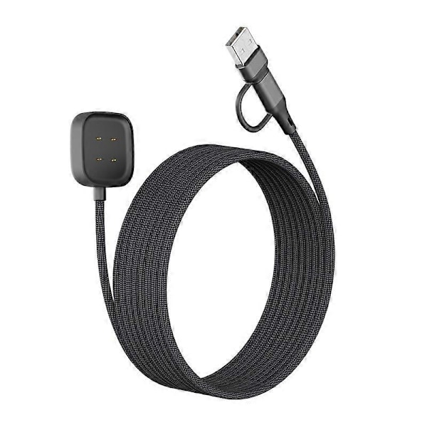 Fitbit Versa 3/4 -älykellon latauskaapeli / Fitbit Sense -magneettilaturi [D]