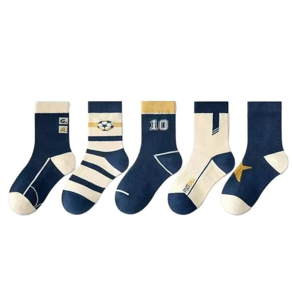 Strumpor för män och kvinnor, 5-pack [D]