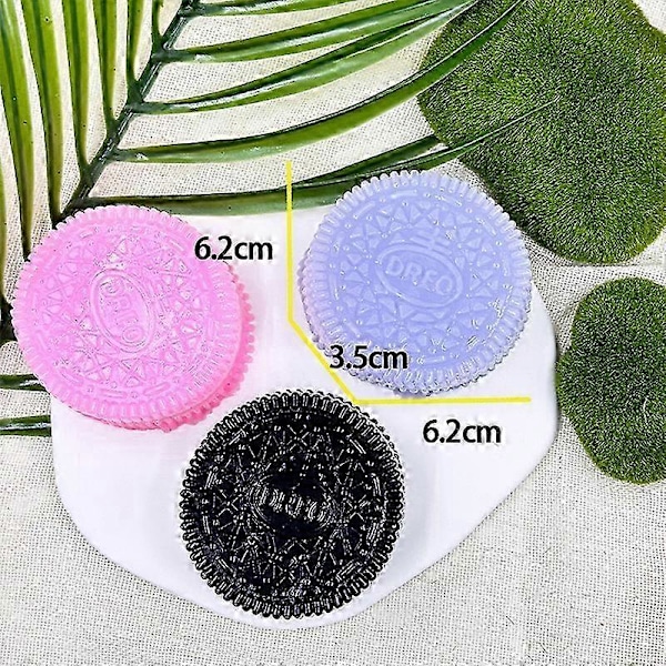 Taba Squishy-kex, stressboll, Kawaii Squishies PVC-leksaker, stressavlastande pälsboll OPP-förpackningspresenter | Squishy-fidgetleksaker för ångest & avkoppling | P