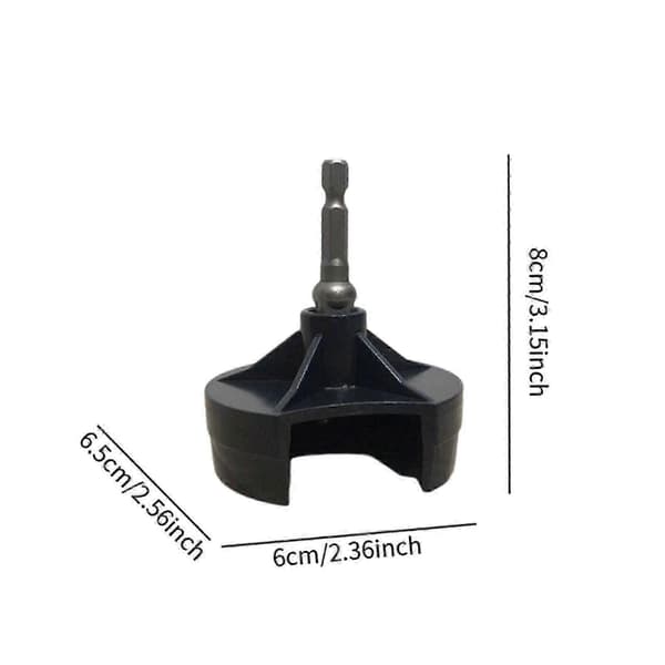 Strikkemaskine Strømadapter DIY Håndværk Strikke Dele Håndsving Adapter[D] Black
