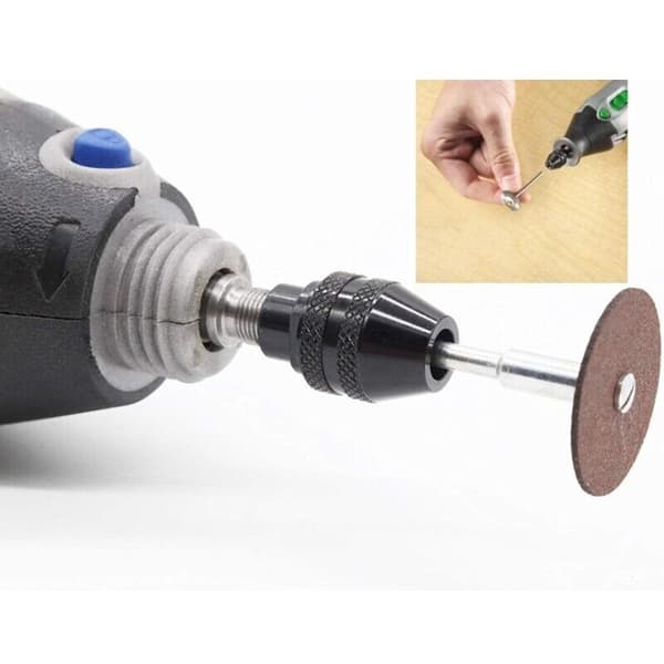Universal 0,4-3,2 mm elektrisk slibepatron til højtryksborebits, anvendelsesområde 0,4-3,2 mm sorte borebits 0.05