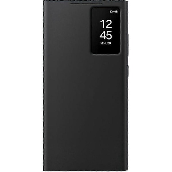 Officiel Galaxy S23 Ultra, Galaxy S24 Ultra Smart View Wallet Case Beskyttelsescover, Sort[D]