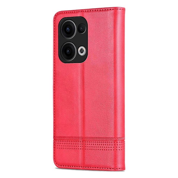 PU-deksel med kalveskinntekstur for OPPO Reno13[D] Red