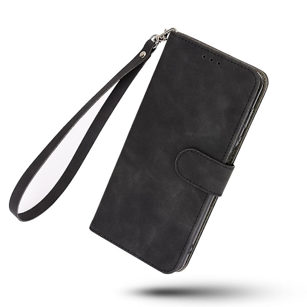 Shockproof-etui for Blackview Oscal C70, Skin-touch PU-lær, Foldbar Stativ, Lommebok, Beskyttende Deksel
