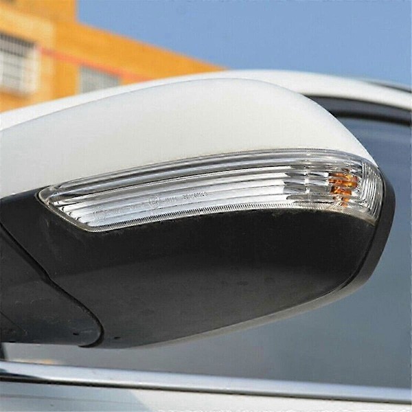 Til MG ZS RX3 2017-2021 Bakspejlslys Dør Sidespejl Blinklys Lampe, Venstre Black  White