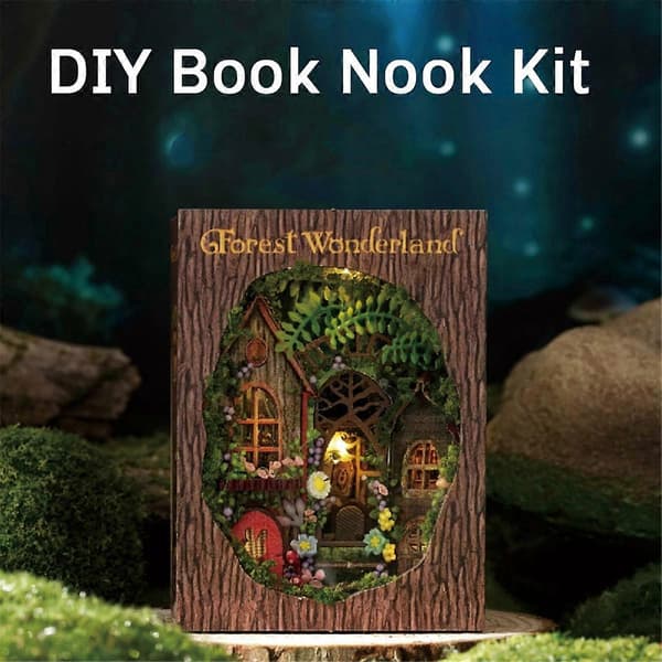 DIY Bokhörna Kit Med 3D Pussel Modell Bygg Bokstöd Leksak MINI-111[D]