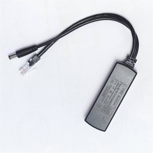 Gigabit Mini PoE-delare 10/100/1000 Mbps POE-delare DC-utgång 12V Ström över Ethernet IEEE 802.3af för IP-kamera