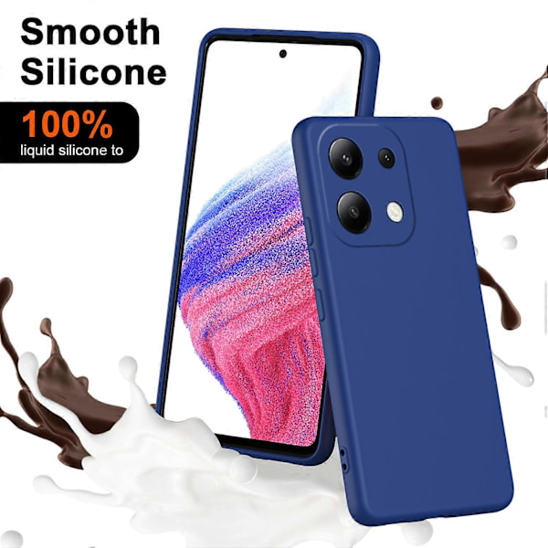 TPU-etui for Xiaomi Redmi Note 13 4G, 2,2 mm silkefølelse, myk fôr