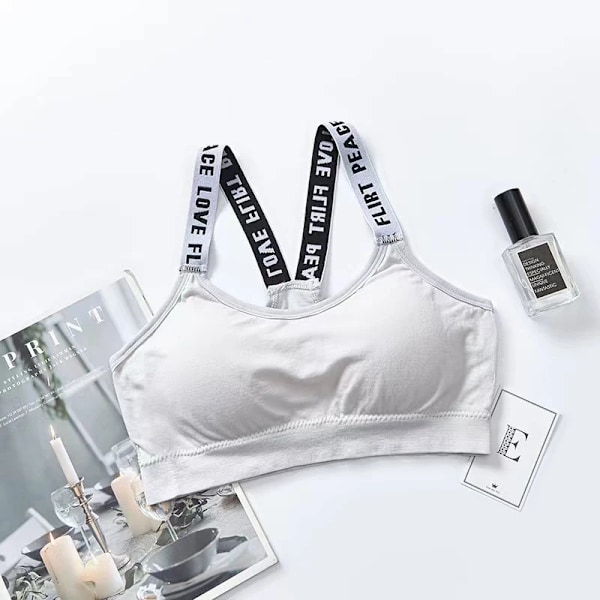 Sexiga sport-bh-toppar för kvinnor, gymtopp, fitness, yoga, kvinnlig vadderad sportkläder, västlinne, sport push up-sport-bh, underkläder (D) size,color gray