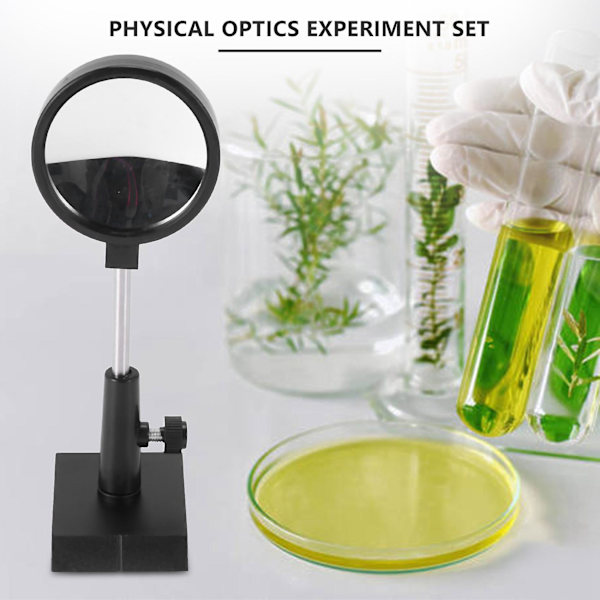Fysikaliskt optik experiment set Konvex lins Konkav lins Triangulärt prisma Planspegel Konvex spegel[D] Black