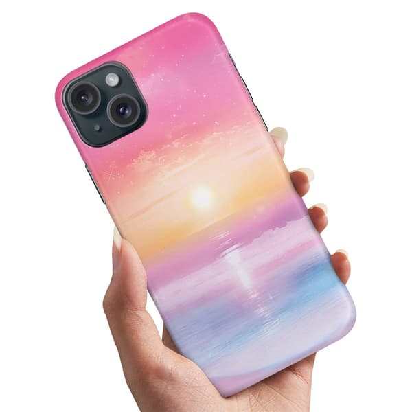 iPhone 15 Kuori Auringonlasku Matkapuhelin Lisävaruste[D] 26