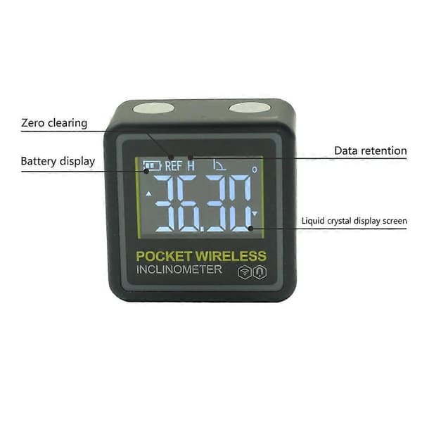 4x90 Etsin Protractor Mini Kannettava Digitaalinen Mittari Inclinometer[D]