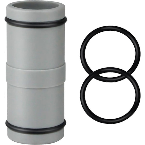 T-stycksförlängning för slangkoppling, 38 mm till 32 mm, poolslangadapter för Intex Bestway Coleman, 3-vägs ventilslangkoppling med rostfritt [D] 2-way Valve 1 piece