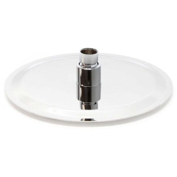 25 cm rundt dusjhode, regndusjhode, rustfritt stål, baderomstilbehør Noir 0.05
