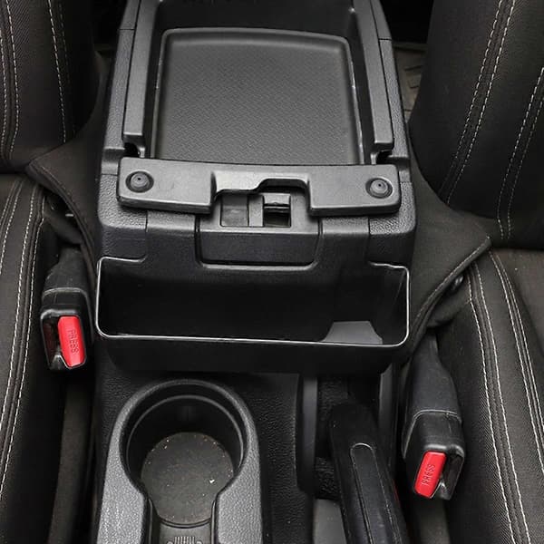 For Midtkonsoll Organizer, Armleneboks Oppbevaringsbrett Telefonholder for 2011-2017 JK & Unlimited[D] Black