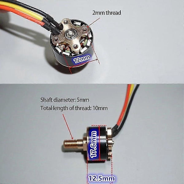 Modellflygplan Multirotor 1306 RC Flygplan Borstlös Motor 1 Stycken