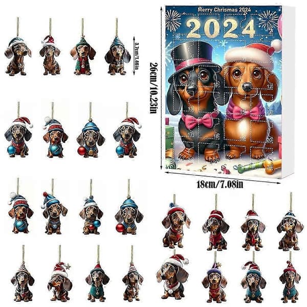 2024 Gravhund Julekalender 24 Dages Jule Samlerobjekt[D]