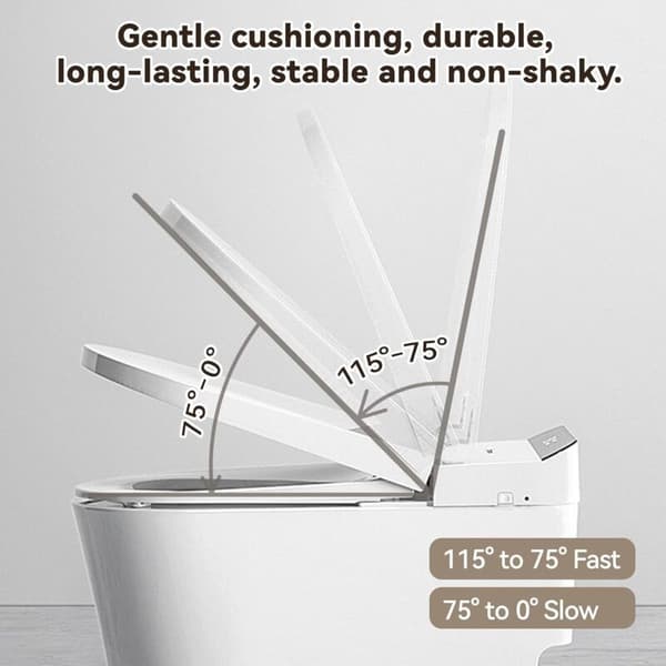 Sæt med 2 monteringssæt til traditionelle og moderne toiletsæder, soft close, quick release Argenté 500 g