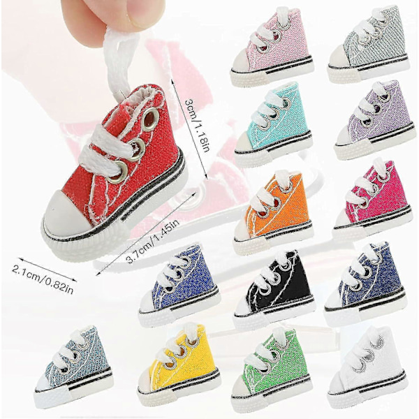 14 Par Mini Fingerskor, Söta Små Skor För Finger Breakdance, Fingerboard, Dockor, Mini Sneakers