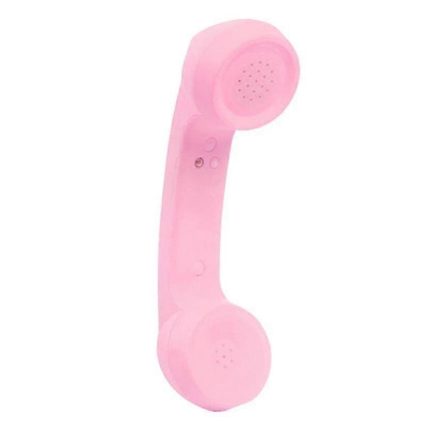 Trådlös Retro Telefonlur Bluetooth-kompatibel 2.0 Strålningssäker Telefonsamtalsmottagare Bekvämt Mobilsamtal[D] Pink