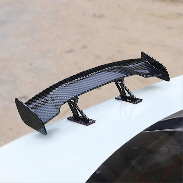 Universal Bil Bakre Vinge Racing Spoiler Lättviktig Abs Bakre Vinge För Biltillbehör
