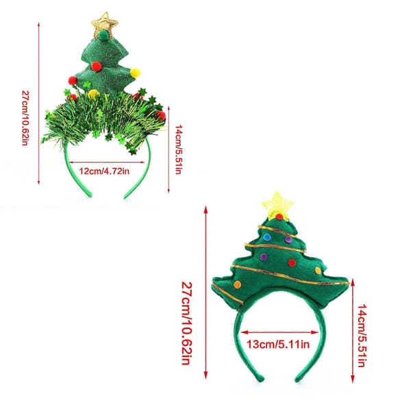 Gjenbrukbart Julehodeplagg Juletreformede Hodebånd Hårtilbehør For Familiebilder Temafester[D] B