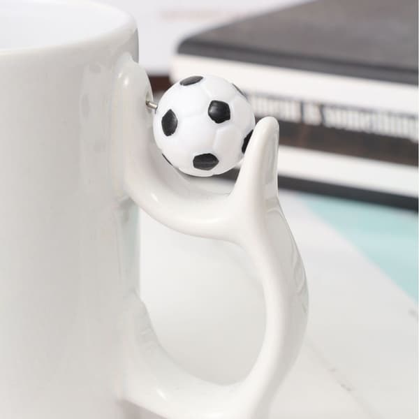 Fodboldkrus minimalistisk keramik hjemmekontor studerende