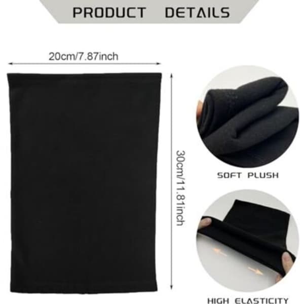 Halsvarmer sett for barn - 2 deler i fleece for vinteraktiviteter（D）