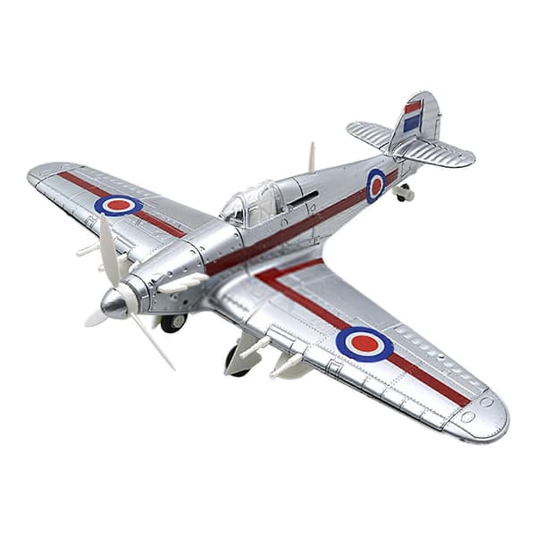 1:48 Fighter Byggesett Pedagogisk Skrivebordsdekor Ornament Flymodell[D] silver