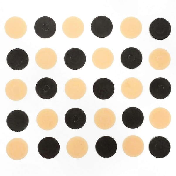 32 stk. Backgammon Plastbrikker Spillbrikker Runde Tilbehør for Brettspill[D] Multi 2.00X2.00X0.30CM